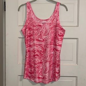 Marbled Print Tank Top